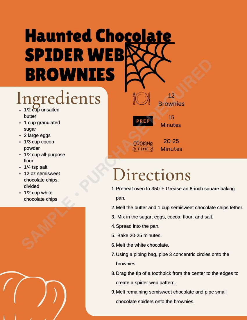 Halloween Cookbook | 25 Spooky Recipes | Treats, Snacks, Cocktails & Kid-Friendly Fun | Perfect for Parties & Holiday Hosting